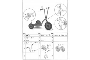 Trottinette avec plateau 449