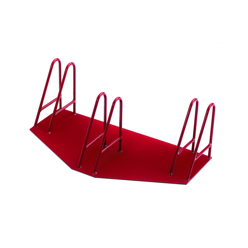 Rack à poser au sol pour parquer les roulants des enfants et écoles