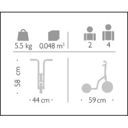 Trottinette 3 roues pour enfant de 1 à 4 ans et écoles