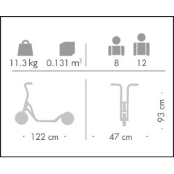 Maxi Trottinette pour les enfants de 8 ans et plus et écoles