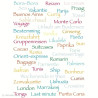 Planche de 75 tampons transparents Alphabet orient 14x18cm 10001026 ARTEMIO