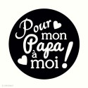 Mini tampon clear Pour mon papa + bloc acrylique 4x4cm 10030046 ARTEMIO