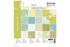 40 feuilles scrapbooking Pure