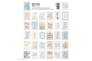 Planche de 32 timbres adhésifs Charme