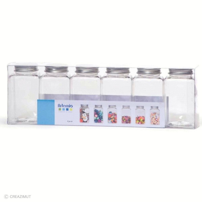 Lot de 6 flacons de rangement 18001003 ARTEMIO