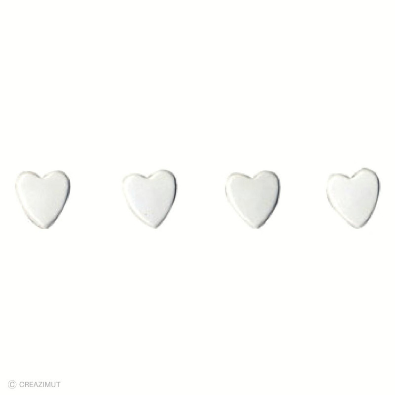 Attaches parisiennes Coeurs blancs 11006215 ARTEMIO