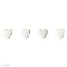 Attaches parisiennes Coeurs blancs 11006215 ARTEMIO