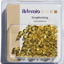 Oeillets 3mm Or x 64 11006075 ARTEMIO